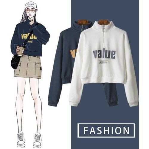 Женские короткие толстовки Supodeth China At AliExpress