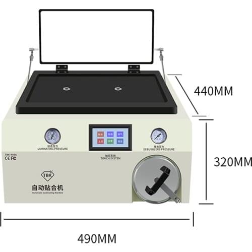 Tbk 408A laminating defoaming machine for mobile phone lcd screen oca laminating defoaming built-in vacuum pump air compresso