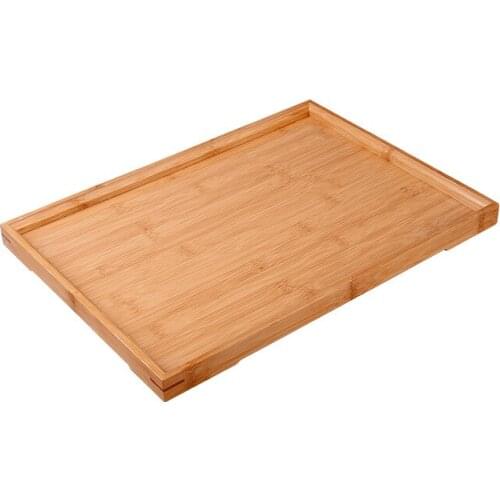 Creative Chinese Wooden Tea Tray Table Handmade Decorative Wood Tray Tea Accessories Set Plateau Bois Serving Plates DL60CP