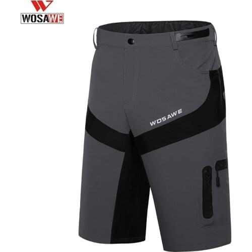 WOSAWE pro Cycling Shorts Men Summer Adjustable Mountain Bike Sports Shorts Bicycle Padded Underwear For Bicycle Biker Short