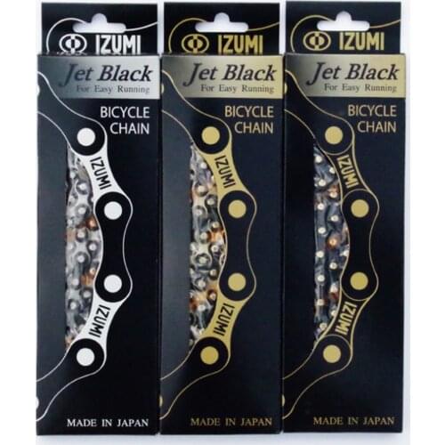 2017 ARRIVAL JAPAN IZUMI JET BLACK TRACK SINGLE SPEED CHAIN/FIX GEAR SPEED CHAIN/JET BLACK TRACK RACING CHAIN