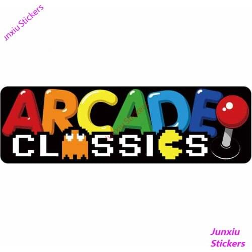 Funny Classics ARCADE Cartoon Graffiti Car Stickers Styling Cover Scratches Sunscreen Decal Decoration Accessories KK13cm X5cm