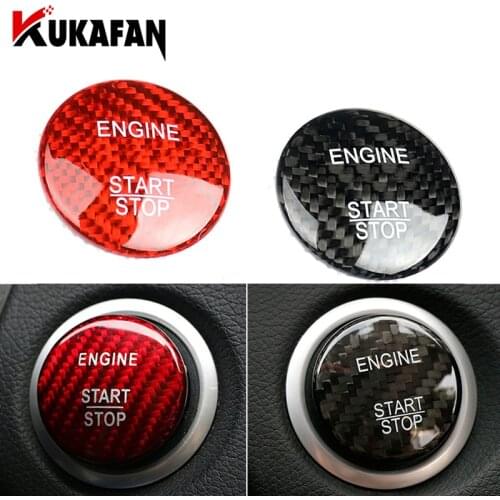 Carbon Fiber Engine Start Stop Key Protector Cover for Mercedes Benz A B C E S GLC GLA CLA ML GL GLE Class AMG w204 w117 w238