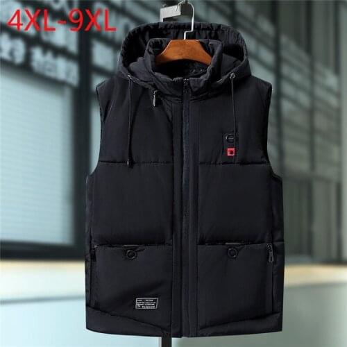 Clothing Vest Jacket Mens New Autumn Warm Sleeveless Jacket Male Winter Casual Waistcoat Men Vest Plus Large Size 4XL-9XL