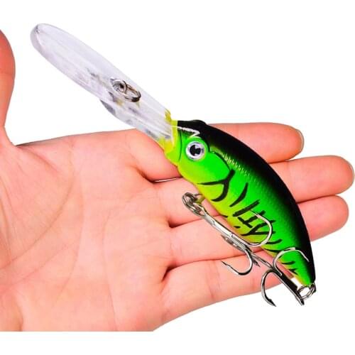 1PCS Minnow Fishing Lure 3D Eyes 10cm 8g Plastic Hard Bait Artificial Lures Wobbler Crankbait Winter Sea Fishing Bass Tackle
