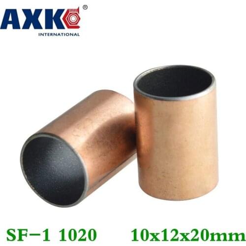 Axk 10pcs Sf-1 1020 10x12x20 Mm Self Lubricating Composite Bearing Bushing Sleeve Free Shipping Sf1