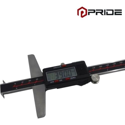 Digital Depth Gauge With Double Hook 0-300mm Big LCD Display Measuring Tools