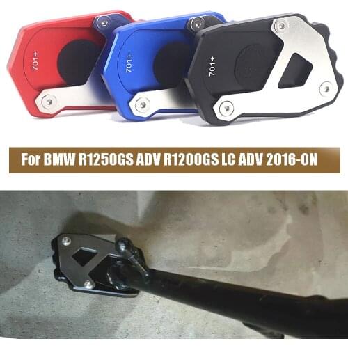 For BMW R1250GS ADV R1200GS LC ADV Motorcycle Accessories Kickstand Foot Side Stand Extension Pad Support Plate 2016-ON