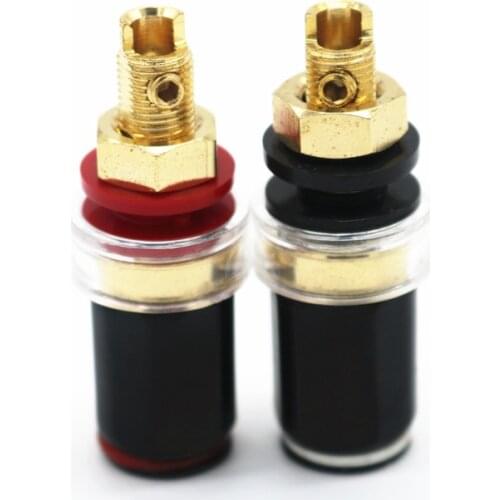 Weld-free pure copper-plated high-quality speaker terminal for power amplifier speaker binding post speaker terminal connector