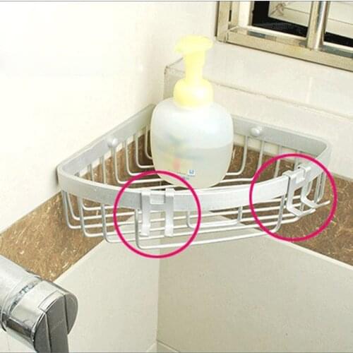Space Aluminum Metal Shower Frameless Glass Door Hook Free Hole Towel Rack Hanger Key Holder Clothes Organizer Bathroom P15D