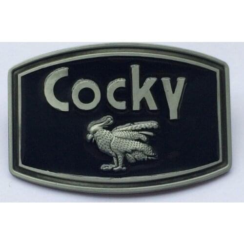 The Fashion Cocky With Pewter Finshing Belt Buckle