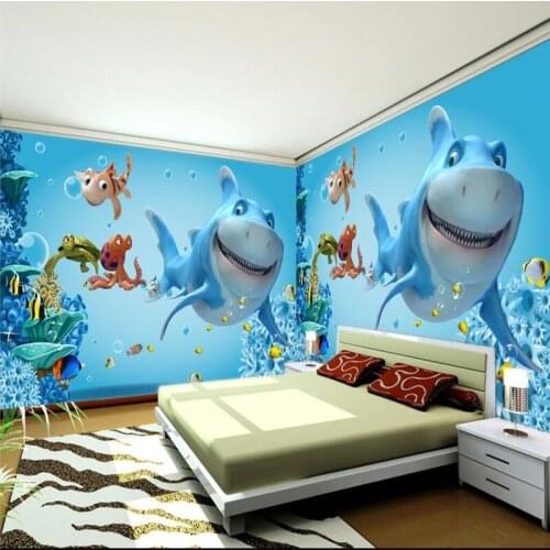 Cartoon Anime Underwater World Wall Wallpaper Professional Producer Wallpaper Mural Custom Photo