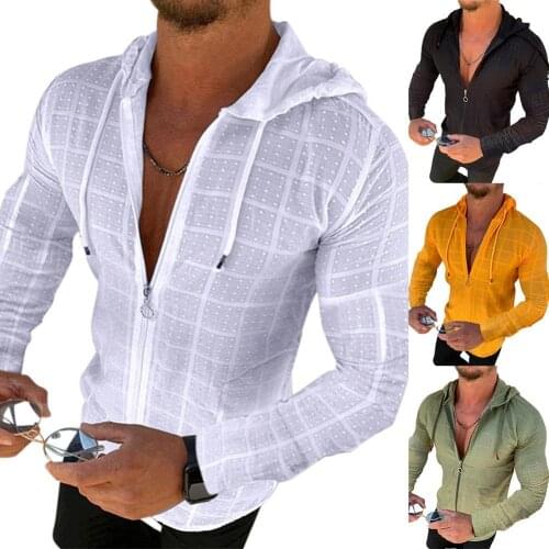 2021 Hot Sale men jacket New Fashion Long Sleeve Zip Pockets jacket men Ultrathin Breathable Anti Sun Jacket Coat men clothing