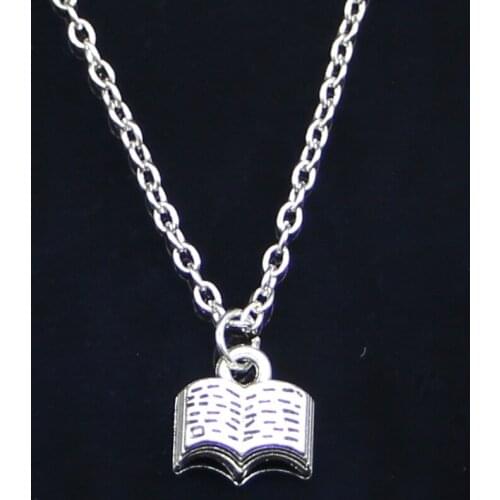 New Fashion Necklace 11mm open Holy Bible book Pendants Short Long Women Men Colar Gift Jewelry Choker