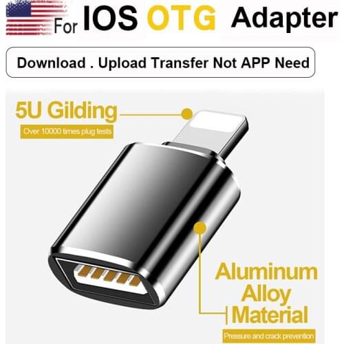 New OTG Adaptador Mobile Phone Accessories For ios 13 Version Above Converter Not APP For Lighting To USB Adapter Dropshipping