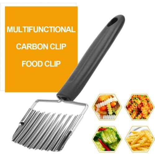 Vegetable Chopper Wavy French Fries Cutter Stainless Steel Veggie Slicer Kitchen Gadgets Cutter Potato Slicer Durable