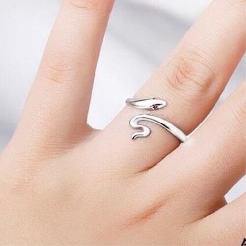 Charming Boho Big Snake Rings For Women Vintage Finger Ring 2021 Knuckle Female Fashion Jewelry Wedding Gifts