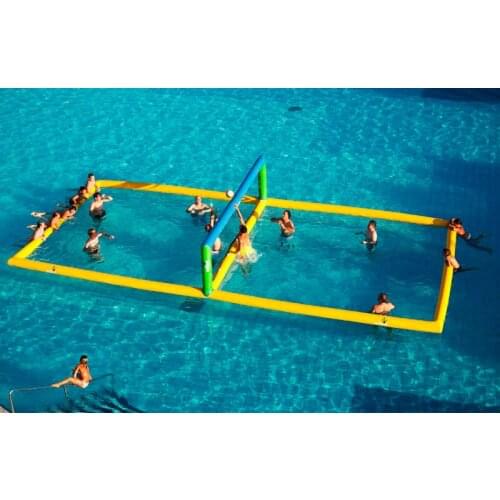 Wholesale Price 33ft*16.5ft inflatable water volleyball court, inflatable volleyball field for adult with factory price
