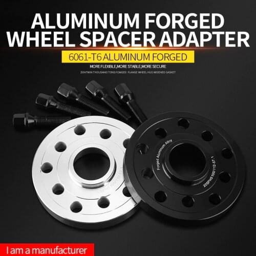 Junta adaptadora de rueda forjada para coche VW Kit Golf /Bora /Polo/ Octavia, 15/15/20mm PCD 5x10 0/5x112 CB 57,1mm, 2/4 piezas