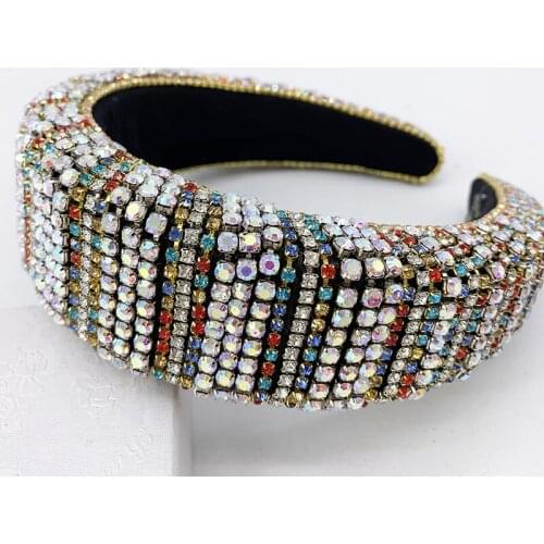 Baroque colored Rhinestones Hottest Hair accessories, Hair Bands,Head Chain,Beaded Headband,Hair Hoops,Tiaras And Crowns Bridal