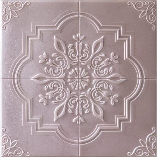 Self-Adhesive 3D Wall Stickers PVC Waterproof Foam Wallpaper European Wall Stickers Living Room TV Background Decor Panels Brick