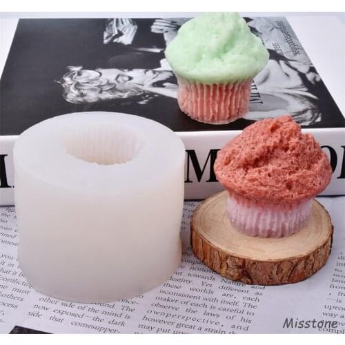 Muffin Cup Silicone Candle Mold Handmade Aromatherapy Soap Die Child Decorative Toy Bake Cake Decoration Plaster Candy