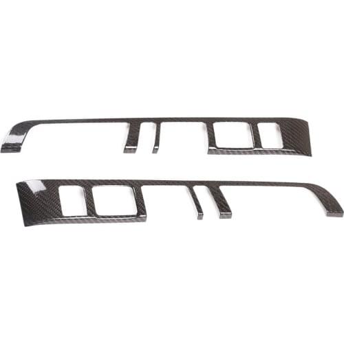 Carbon fiber style car center console panel shift side decorative beautification frame sticker Macan 2014-2020