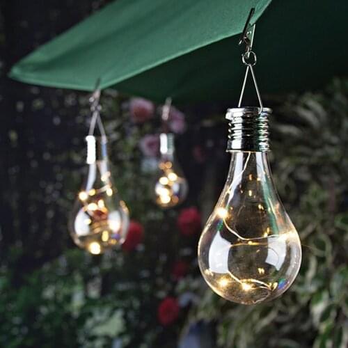 Solar Power LED Light Bulb Lamp Hanging Decoration Durable For Camping Outdoor Garden JA55