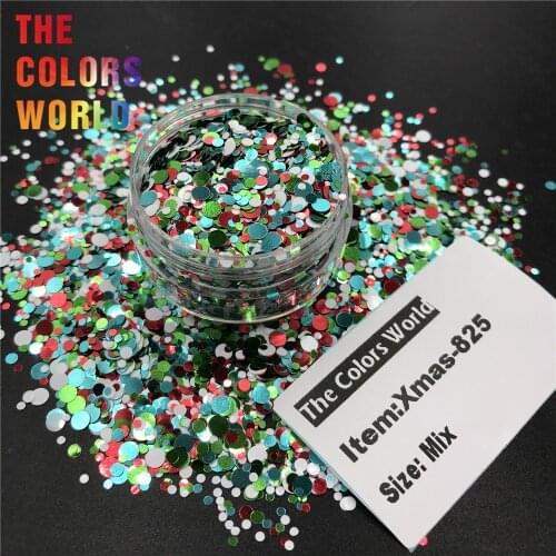 TCT-370 Christmas Nails Glitter Nail Art Christmas Decoration On Tumblers Craft Handmade Accessoires Festival Party Makeup