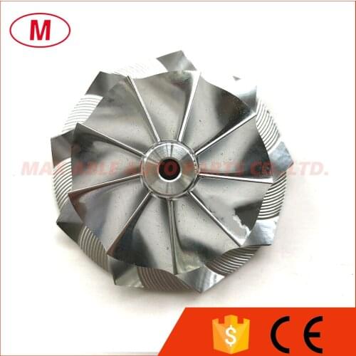 TD03 40.75/56.02mm 9+0 blades Forward Turbo Billet compressor wheel/Aluminum 2618/Milling wheel for Turbocharger Cartridge/CHRA