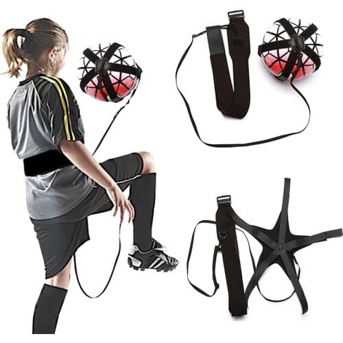 2021 New Soccer Kick Trainer, Hands Free Solo Soccer Practice Training Tool with Adjustable Elastic Waist Belt
