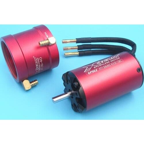 High torque & power 4 Pole 3660 KV3100 KV2100 Brushless motor with Water cooling cover for 65-85cm RC Boat RC Car