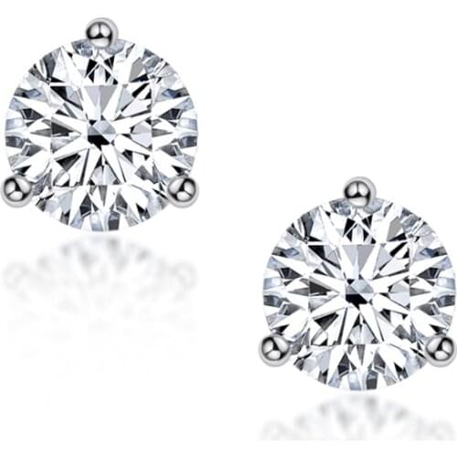 925 Sterling Silver Earrings For Women Jewelry Palace Sona Diamond Stud Earrings Girls Earrings