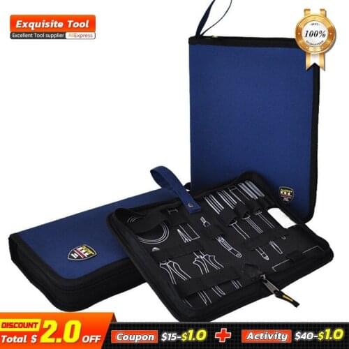 Hard Plate Professional Electricians Tool Bag Multifunction Electrician Tools Kit Organizers Storage Waterproof Oxford Canvas