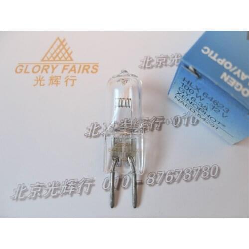 2pcs,HLX 64623 12V 100W EVA halogen lamp,microscopy optic light source,HLX64623 12V100W projector bulb