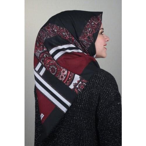 BONJELA PATTERNED COTON SCARF-DESEN-55-RENK-13