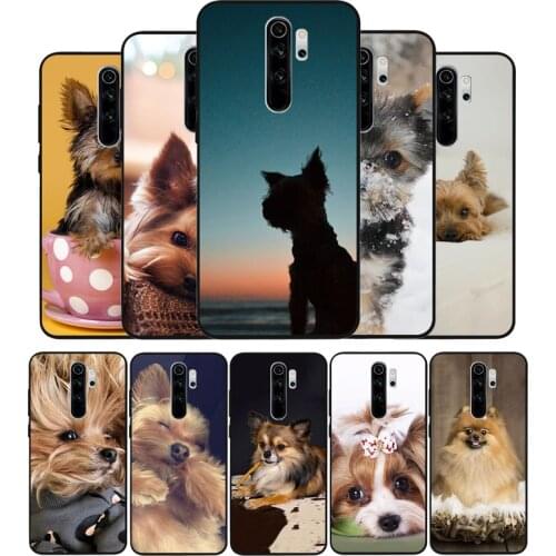 Yorkshire terrier dog black Silicone Phone Case For Redmi note 9 8 7 Pro S 8T 7A Cover