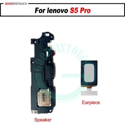 For lenovo S5 Pro Loudspeaker + EarSpeaker ear Speaker earpiece Sound Ribbon replacement parts For lenovo S5Pro