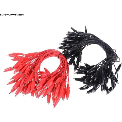5pcs Electrical DIY Test Leads Alligator Double-ended Crocodile Clips Roach Clip Alligator Clips Jumper Wire Battery