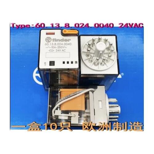 HOT NEW 24V relay 60.13.8.024.0040-24VAC 60.13.8.024.0040 60 13 8 024 0040 601380240040 24VAC AC24V 24V 10A 250VAC 11PIN