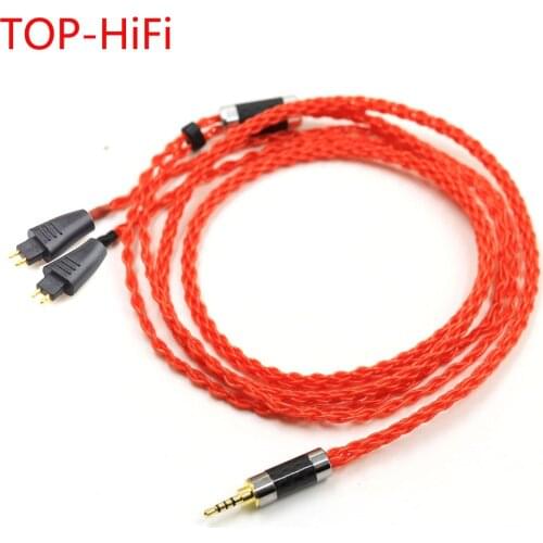 TOP-HiFi UPOCC Single Crystal Silver Headphone Upgrade Cable Replacement Cord Compatible For TH610 TH900 MK2 TH909