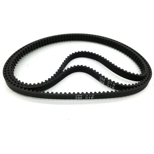 HTD 3M, Timing Belt, Closed-loop, 318mm length, 106 teeth, 6mm width,318-3M-6