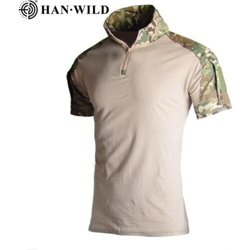 Camouflage Tactical Shirt Short Sleeve Mens Quick Dry Combat T-Shirt Military Army T Shirt Camo Outdoor Hiking Hunting Shirts