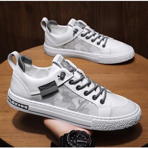 Classic Men Canvas Shoes Fashion Low Upper Lace-up Casual Men Vulcanized Shoes Solid Cheap Shoes Men Sneakers Male Footwear