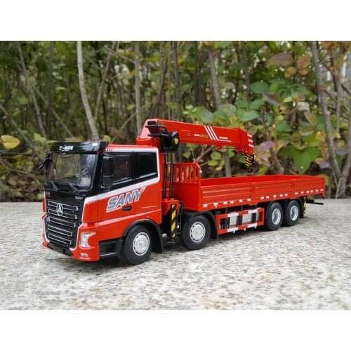 Collectible Alloy Model Toy 1:43 Scale SANY Palfinger SPS3000 Stiff Boom Crane Engineering Machinery Vehicles DieCast Toy Model
