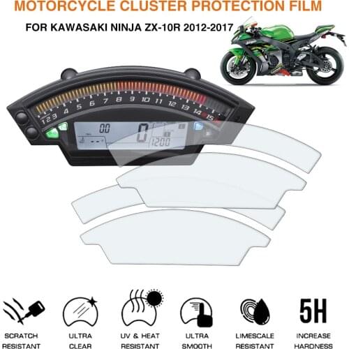 Motorcycle Cluster Scratch Protection Film Dashboard Instrument Speedometer Screen Sticker For Kawasaki NINJA ZX-10R 2012-2017