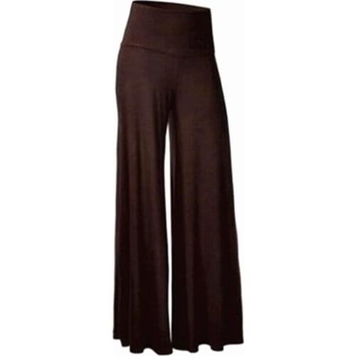 New Fashion Womens Summer Thin Chiffon Pants Female Wide Leg Pants High Waist Casual Dance Pants Trousers