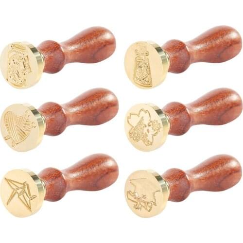 Retro Letter Envelope Sealing Wax Copper Stamp DIY Art Decor Customs Supply Wedding Decorative Invitation