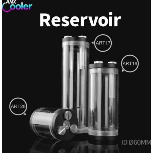 Black POM Cylindrical water tank 65/130/190mm water cooling reservoir 60mm Diameter G1/4" B-CT50-MBK,seller recommend