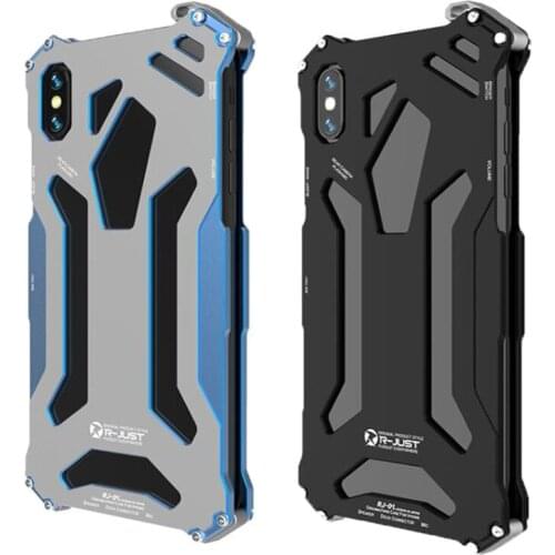 Luxury Metal Armor Case For iPhone 11 Pro XS Max 7 8 Plus XR Full Protect Phone Cover for iPhone SE 2020 Shockproof Hard Coque